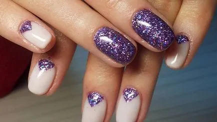 Shellac cu strasuri si paiete fotografie casa lipici (paiete) Shellac cu strasuri si paiete fotografie ca acasă lipici