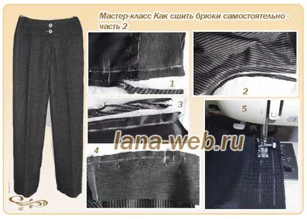 Coase pantaloni pe cont propriu - o clasă de master cu fotografia (foto) Coase pantaloni pe cont propriu - o clasă de master cu fotografii