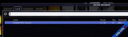 Crearea serverului sa mta