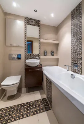 Stiluri în interiorul bai, construcții și reparații