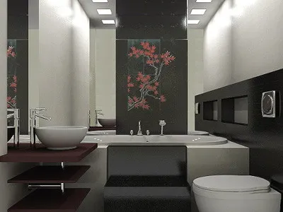 Stiluri în interiorul bai, construcții și reparații