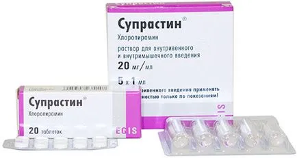 Ghid de alergie Suprastin, comentarii