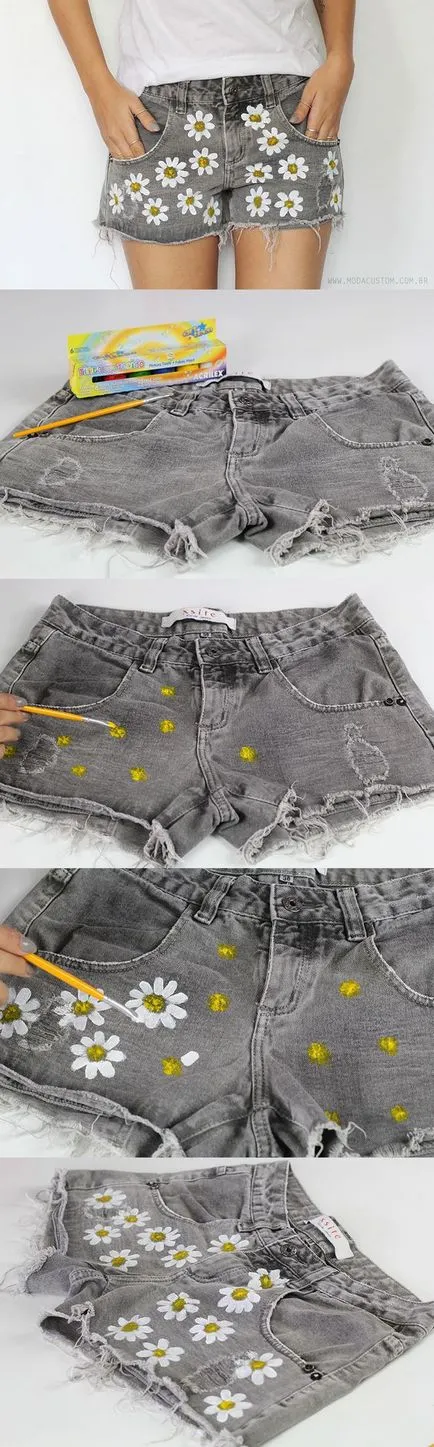 Pantaloni scurți cu mâinile 10 clase de master cu pas cu pas instukktsiyami