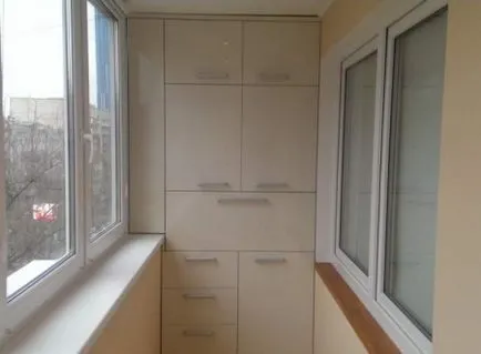 Dulap la balcon cu mâinile (74 poze) cât de frumoasă dulap făcut în loggia