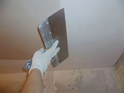 Tencuiți plafon gips-carton pentru pictura cum să