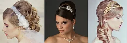 Coafuri pentru janta pe banda elastica, cu flori sau un voal, foto și video
