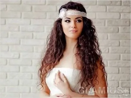 coafura de nunta cu false încuietori foto