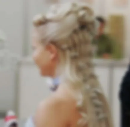 coafura de nunta cu false încuietori foto