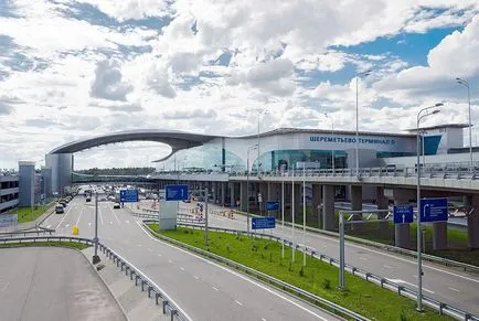 d Direcții de conducere Sheremetyevo Terminal cu mașina, parcare autobuz