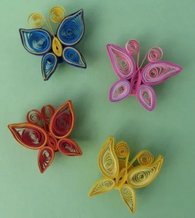 tehnica Quilling pentru incepatori - un fluture cu propriile sale mâini (o matrita penseta scobitoare) tehnica Quilling pentru incepatori - un fluture cu propriile sale mâini