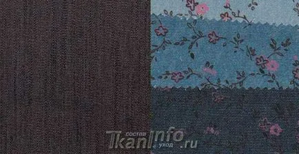 Structura tesatura denim, compoziție, proprietăți - țesut