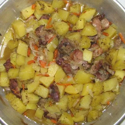 Cartofi la cuptor cu carne în cuptor - preparate din carne - principalele cursuri - rețetele mele preferate