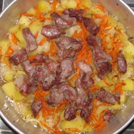 Cartofi la cuptor cu carne în cuptor - preparate din carne - principalele cursuri - rețetele mele preferate