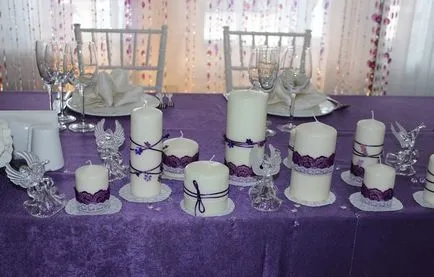 Decorare nunta masa de miri - o fotografie (tapet) Decorare nunta de masă miri - fotografie