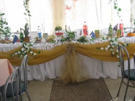 Decorare nunta masa de miri - o fotografie (tapet) Decorare nunta de masă miri - fotografie