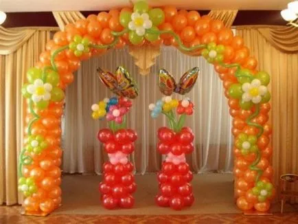 Decorarea sălii la bal în grădiniță, mâinile, foto (sala) Decorarea sălii la bal la grădiniță, cu propriile mâini lor, fotografii