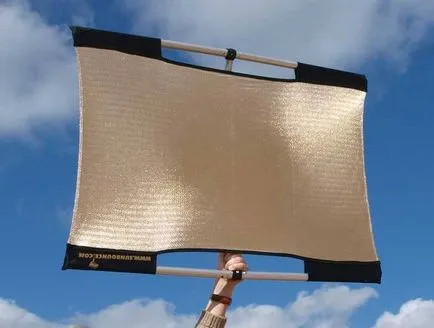 Reflector fotografie Ural cu mâinile