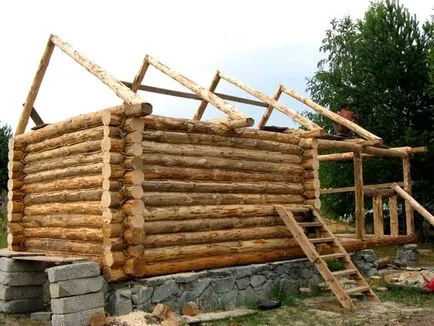 Instalarea căpriori într-o baie