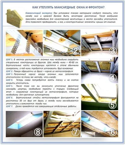 Încălzirea la mansardă din interior cum a izola acoperișul mansardă (izolație mansardă din interior cu mâinile lor ca un acoperiș cald) Încălzirea de pod din interior modul de a izola acoperișul mansardă