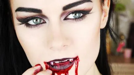 Vampire machiaj de Halloween