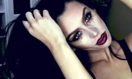 Vampire machiaj de Halloween