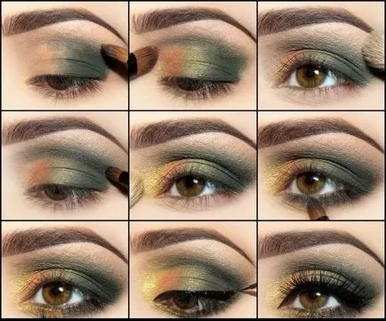 Seara de make-up pentru ochi caprui, la pas cu pas acasă fotografie 2017