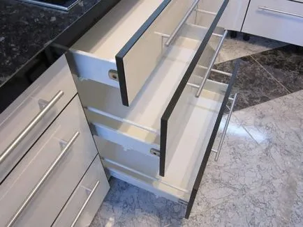 Sertare pe ghidaje cu role face propriile lor mâini