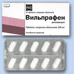 Vilprafen - instrucțiuni de utilizare, indicații, dozare, analogi