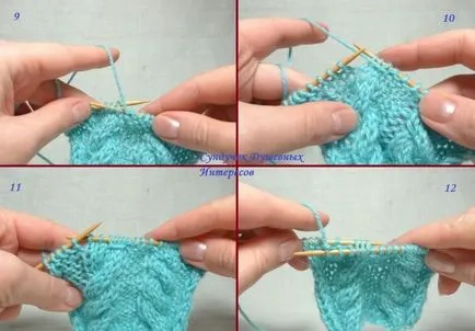 Braid Knit fără spițe suplimentare trunchi interes mentale (fără ace de tricotat panglica auxiliare) împletituri de tricotat nici un spițe în plus, interesele spirituale piept