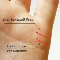 Chiromantia - căsătorie linie