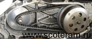 Spate dezasamblarea variator scuter și scuter defect