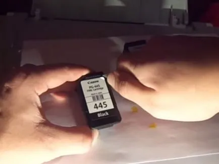 Umplere de cartușe Canon pg 445 pas cu pas cu jet de cerneală fotoinstruktsiya și video (cu jet de cerneală) Umplere de cartușe Canon pg 445 pentru imprimante cu jet de cerneală și pas cu pas video de fotoinstruktsiya