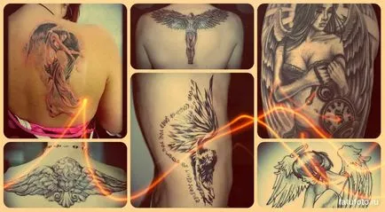 Înțeles înger tatuaj - sensul cuvântului, istorie, fotografie (valoare) Înțeles înger tatuaj - sensul, istorie, fotografii