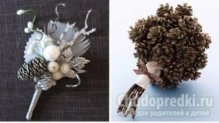buchete de iarnă cu mâinile lor