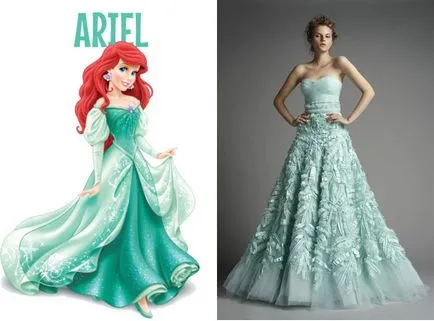 10 rochie de mireasa pentru fetele care doresc sa arate ca printese de la Disney