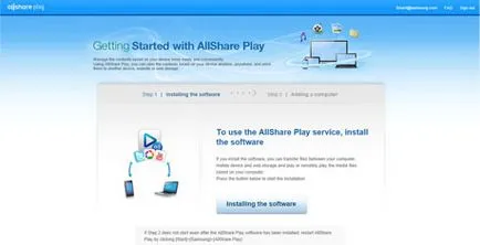 AllShare - Centrul de ajutor - AllShare Play - Rădăcină de muncă