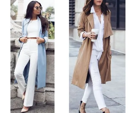 pantaloni albi - ce să poarte 48 de fotografii de imagini elegante