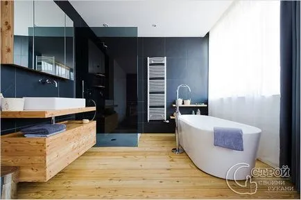 Cum de a decora peretii din baie - baie decor (foto)