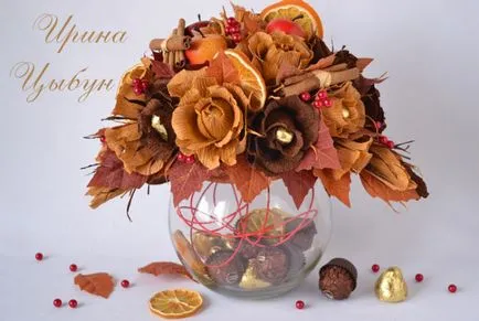 Buchet de dulciuri pe sticla