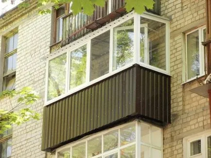 Balconul căptuși exterior - în special fotografii, cum să arma Decoratori, preț și în cazul în care pentru a cumpăra materiale