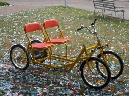 biciclete cu patru adulți, și cum să facă propriile lor mâini