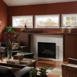 Designul modern al ferestrelor în camera de zi, o cameră cu două sau trei ferestre mari și mici (de proiectare fereastră în camera de zi) Designul modern de ferestre în camera de zi, o cameră cu două sau trei ferestre mari și mici