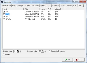 SpeedFan - răcire de control al sistemului, erinome Lane, versiunea mobilă (răcire) SpeedFan - răcire de control al sistemului, erinome Lane, versiunea mobilă