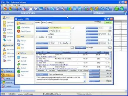 Cre - este un program de afaceri CRM