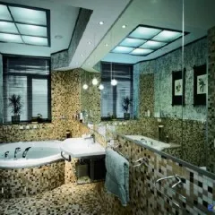 baie de design, cu fotografie baie de colț (colț) baie de design, cu fotografie baie de colț