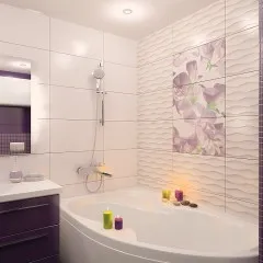 baie de design, cu fotografie baie de colț (colț) baie de design, cu fotografie baie de colț