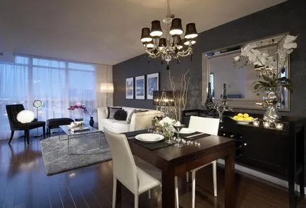 Proiectare sufragerie fotografii în cameră cameră cu idei trăiesc într-o casă particulară de interior pentru apartamente, care combină împreună,