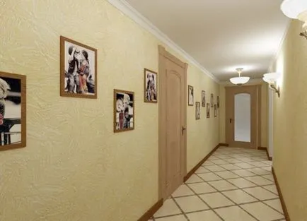 Proiectarea unui coridor îngust - tapet, tavan, mobilier