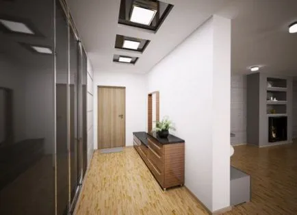 Proiectarea unui coridor îngust - tapet, tavan, mobilier