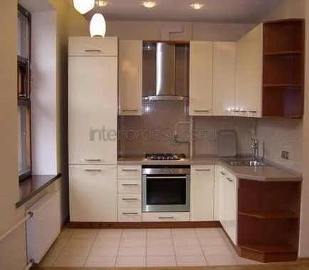 Design-bucătării mici - avantaje built-in aparate